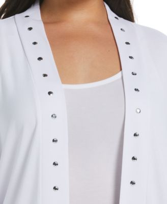 Plus Size Open Front Cardigan Sweater
