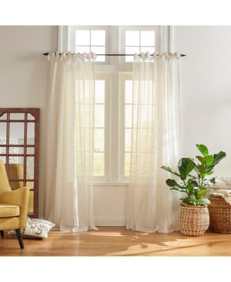 Vienna Tie-Top Sheer Window Curtain