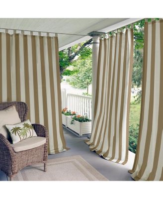 Elrene Home Fashions - Highland Stripe Indoor/Outdoor 50" x 95" Panel
