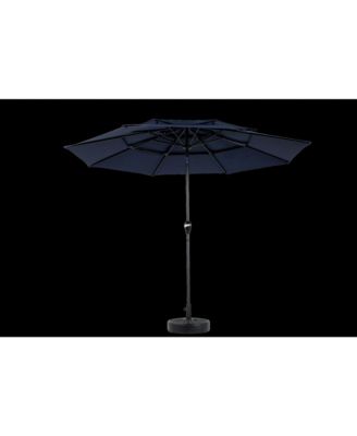 Outdoor Aluminium 10ft 3 Tier Auto-tilt Patio Umbrella
