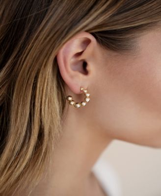 Bubble Huggie Hoops Earrings