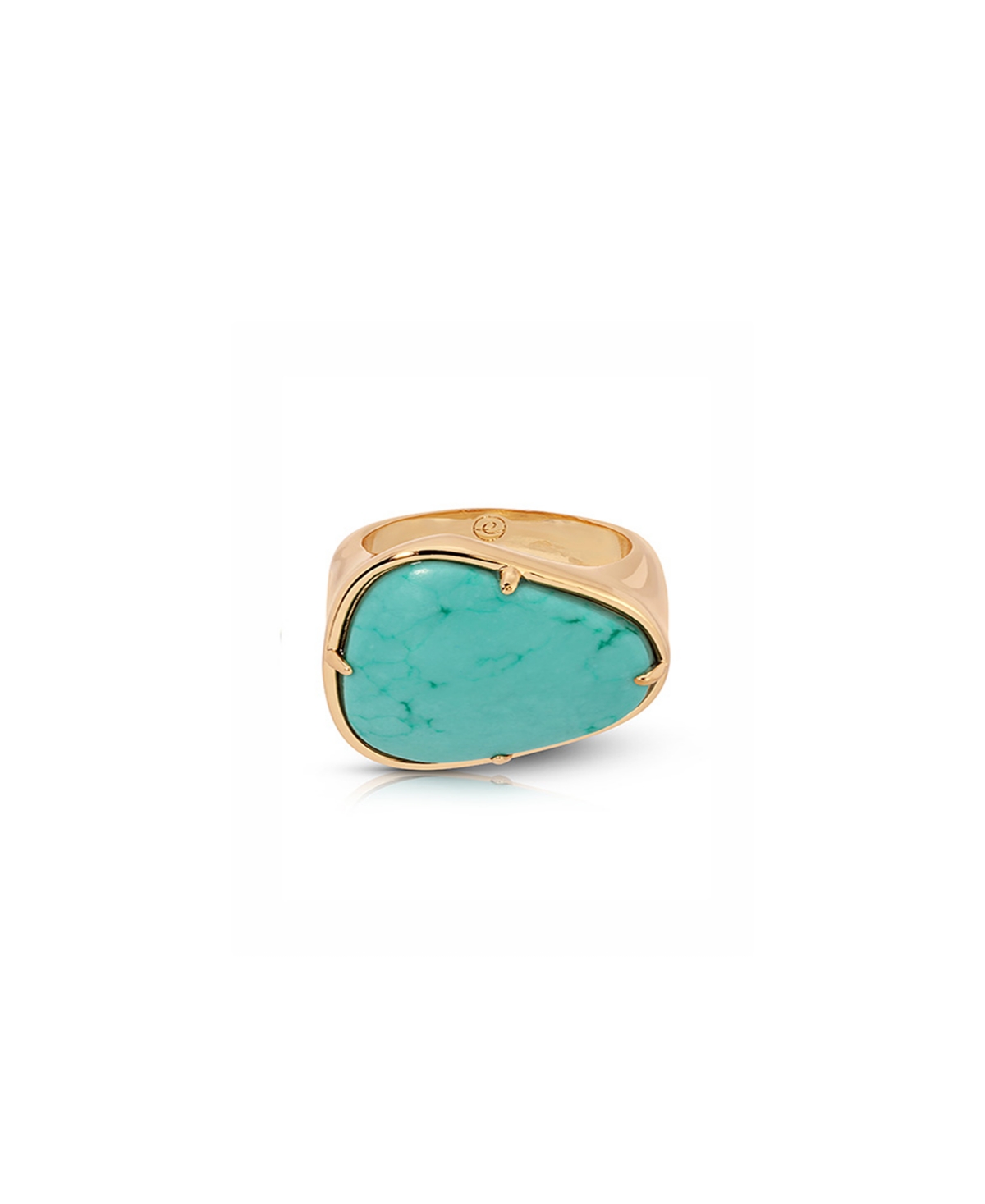 18K Gold Plated Turquoise Solstice Ring - Turquoise