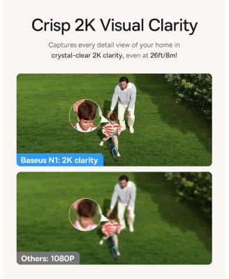 Wireless Outdoor N1 Add on Security Camera, Requires H1 HomeStation, 2K HD Clarity, 210-Day Battery Life, No Monthly Fee, 145&deg; FOV, Color Night Vision and IP67