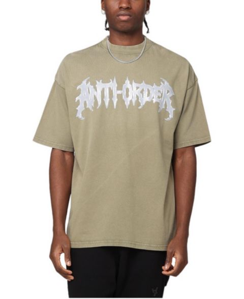 Мужская футболка The Anti Order New Dawn Mock Neck, цвет: Винтажный хаки