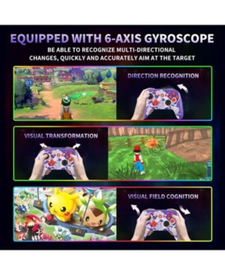 Wireless Switch 2 Controller for Nintendo Switch/Lite/OLED, Mouse Touch Back Buttons, Extra Pro Controller with Wake, Programmable, Turbo Function