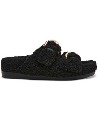 Women's Aldoni Plush Double-Strap Slide Slippers