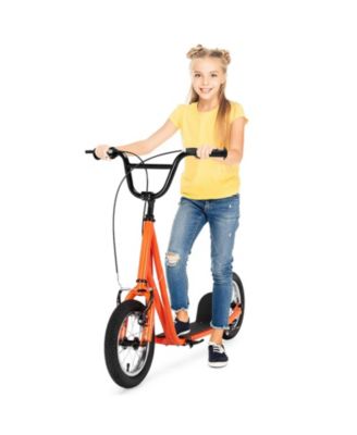 12-Inch Tire Kick Scooter for Kids and Teens with Handbrakes