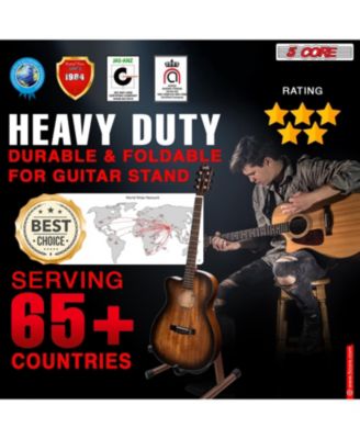 Guitar Stand 2PC A Frame w Soft Foam Arm Non Slip Rubber for Acoustic Electric Bass