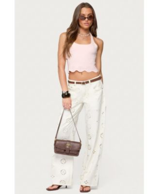 Women's Jazmyn Scalloped Halter Top