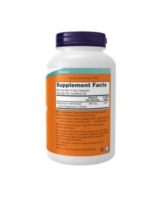 Magnesium Citrate ,240 Veg Caps