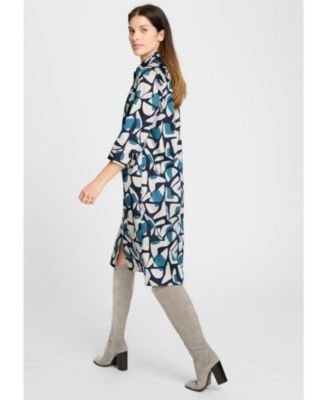 Women's Modern Graphic Shirt Dress