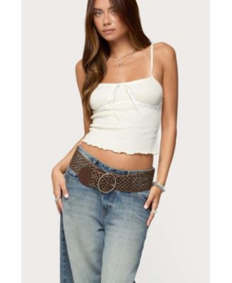 Women's Misty Lacey Textured Tank Top