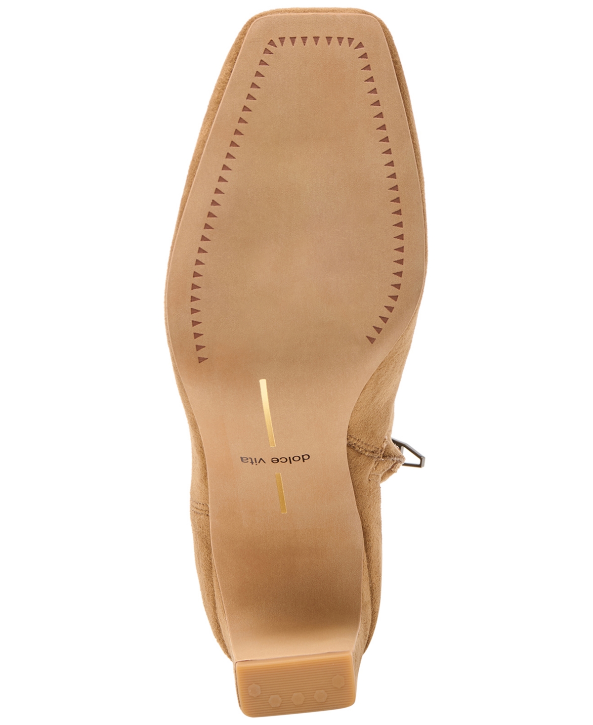 Dolce Vita Women's Roan Square-toe Pull-on Stretch Dress Booties In Brown