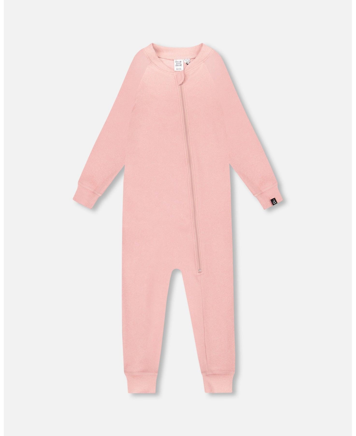 Deux par Baby Girl One-Piece Thermal Underwear Dusty Pink