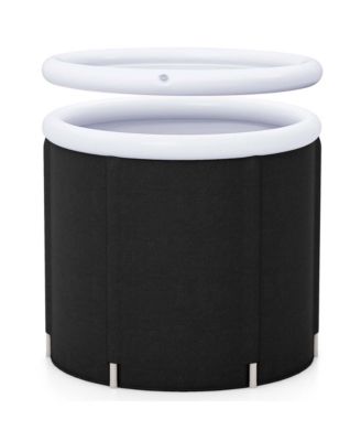 Ice Bath Tub for Adult Outdoor Ice Plunge Tub with Lid 66 Gal Capacity