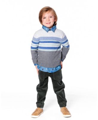 Boy Stretch Corduroy Jogger Pants Forest Green - Toddler|Child