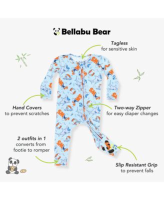 Baby Boys or Baby Girls JAWS Convertible Footie