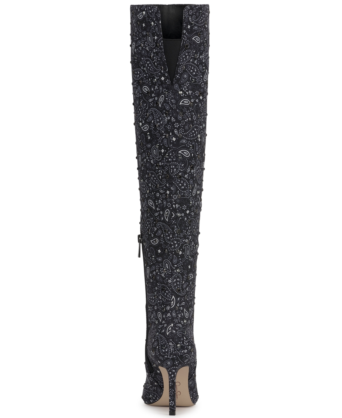 Jessica Simpson Women's Earon Bandana Over-the-knee Stiletto Dress Boots In Animal Print