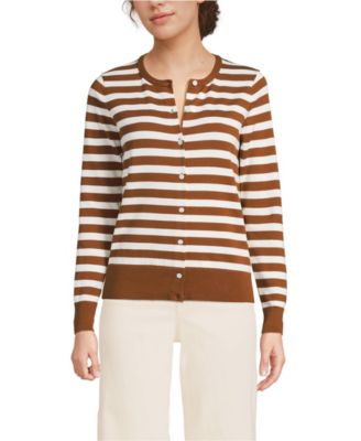 Women's Fine Gauge Cotton Cardigan Sweater