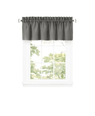 Coastal Hamptons Living Textured Rod Pocket  Window Valance - Tan/Linen