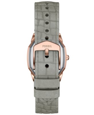Women's Harlow Three-Hand Gray Croco Leather Watch, 27mm