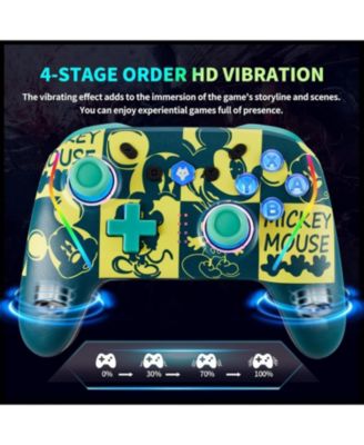 Wireless Switch 2 Controller for Nintendo Switch/Lite/OLED, Mouse Touch Back Buttons, Turbo, 6-Axis Gyro, Programmable, Wake Function