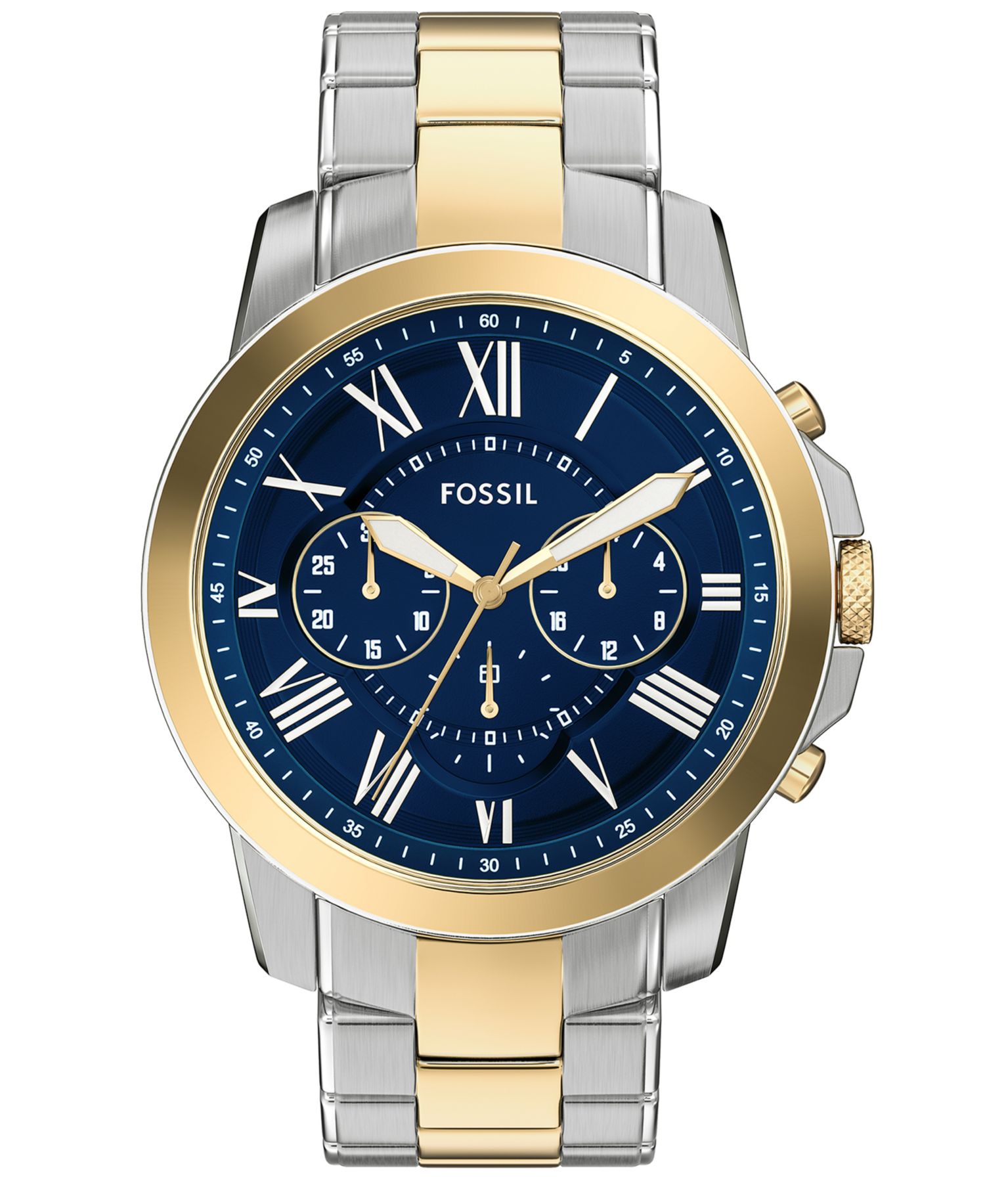 Men's Grant Chronograph Two-Tone Stainless Steel Watch, 44mm
