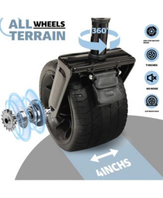 Collapsible Wagon with Canopy All-Terrain Wheels Purple