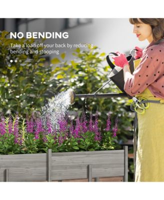 Extra Large Wooden Planter Box with Legs & Drain Holes