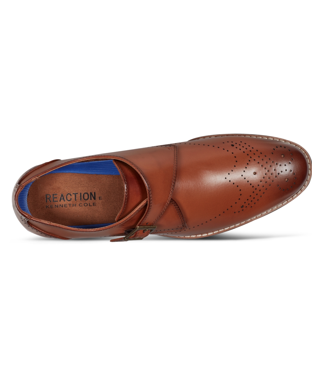 Kenneth Cole Reaction Cheer One Buckle Monk Shoe In Brown