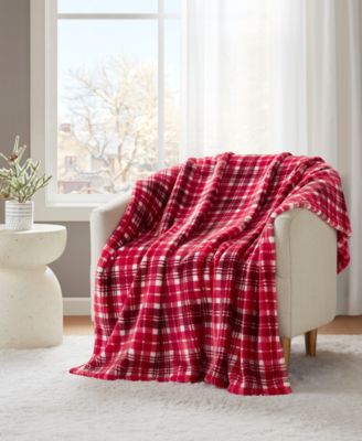 Cozy Plush Printed Throw, 50" x 70", Exclusively at Macy’s