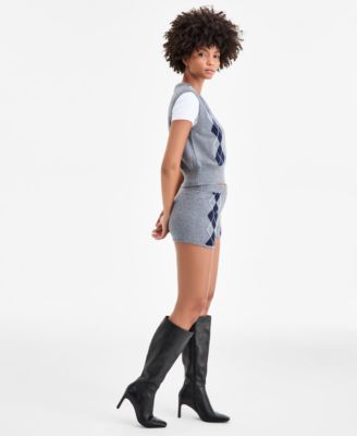 Women's Argyle Knit Shorts, Macy's Exclusive