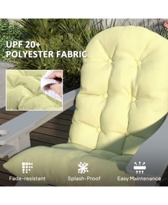 2 PCS Adirondack Cushions, Tufted High Back Patio Chair Cushions