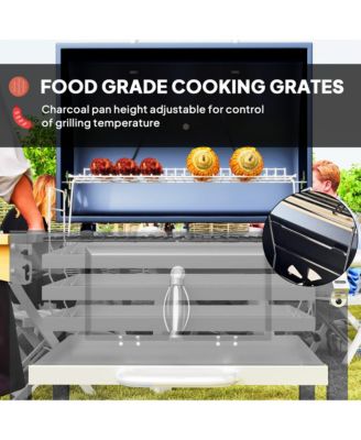 Charcoal BBQ Grill, Outdoor Portable Grill,