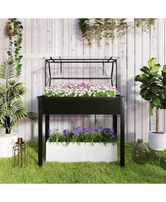 Raised Garden Bed with house Cover,