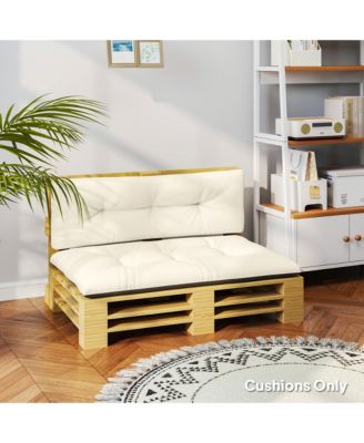 2 Seat Pallet Cushions 3.9 in. Pallet Sofa Cushions, Dark