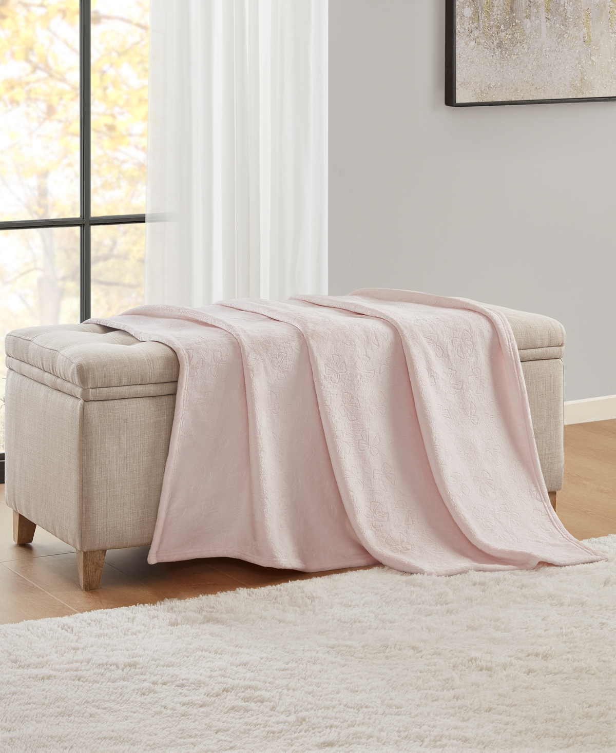 Premier Comfort Cozy Embossed Throw Blanket, 50" X 60" In Multi