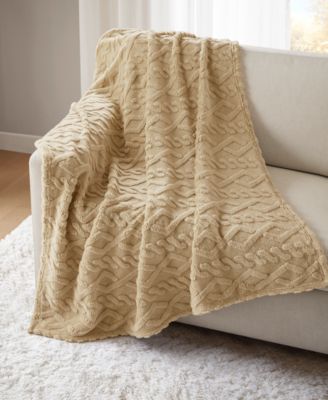 Premier Comfort - Cozy Cable Throw Blanket, 50" x 60"