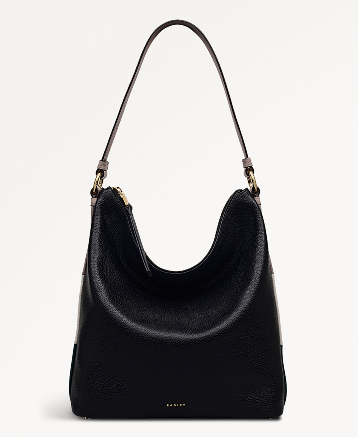 Radley London Waterloo Way Small Zip Top Shoulder Bag In Black
