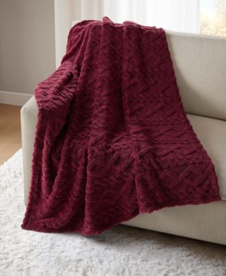 Cozy Cable Throw Blanket, 50" x 60" (A $30.00 Value)