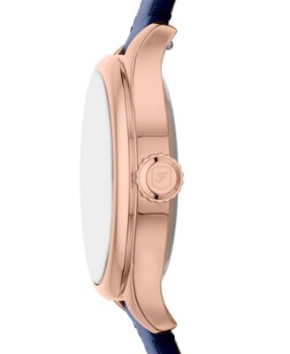 Women's Gilmore Three-Hand Navy Croco Leather Watch, 28mm