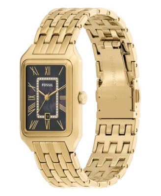 Women's Raquel Three-Hand Date Gold-Tone Stainless Steel Watch, 26mm