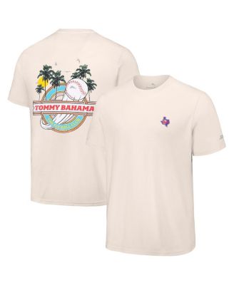 Tommy Bahama - Men's&nbsp;Cream Texas Rangers Fly Ball Club T-Shirt