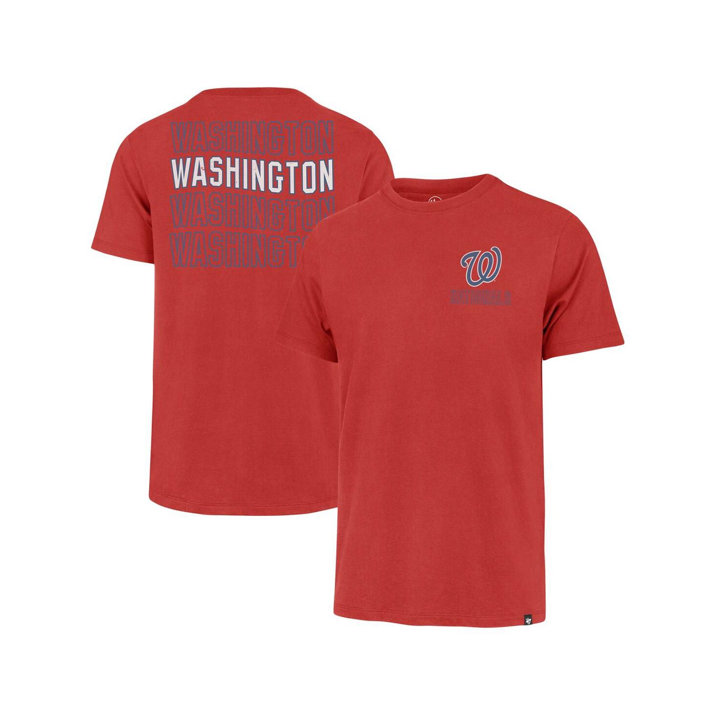 Мужская футболка '47 Brand Red Washington Nationals Hang Back Franklin — фото 1