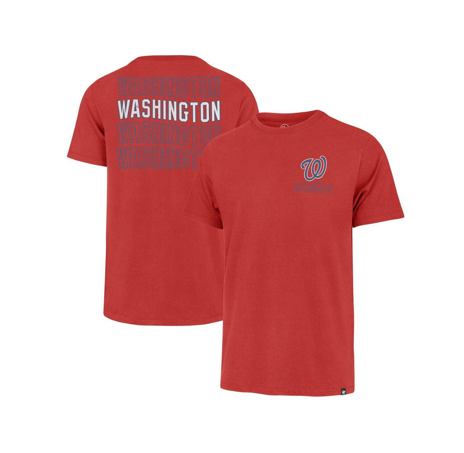 Men's Red Washington Nationals Hang Back Franklin T-Shirt