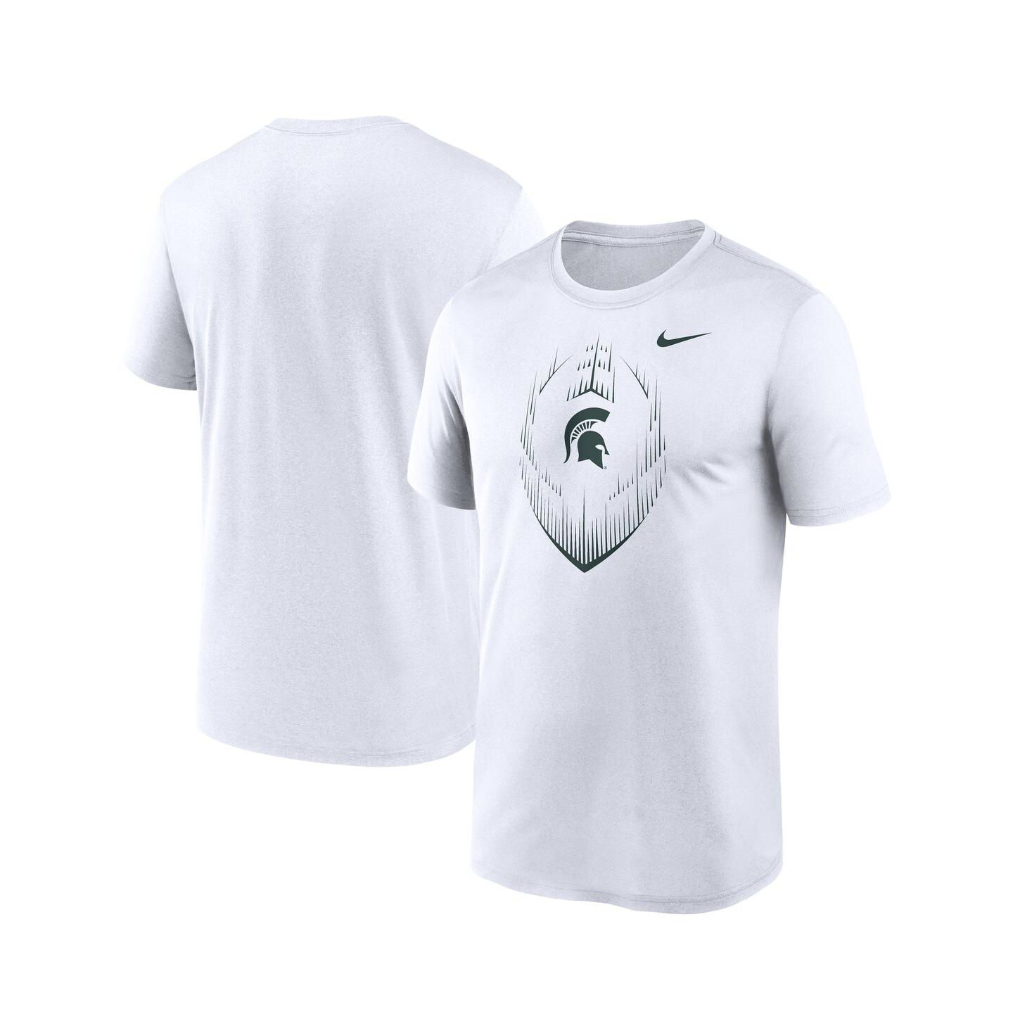 Мужская футболка Nike White Michigan State Spartans Primetime Legend Icon Performance — фото 1