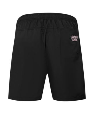 Men's Black Looney Tunes Bugs Bunny Melted Skeleton Shorts