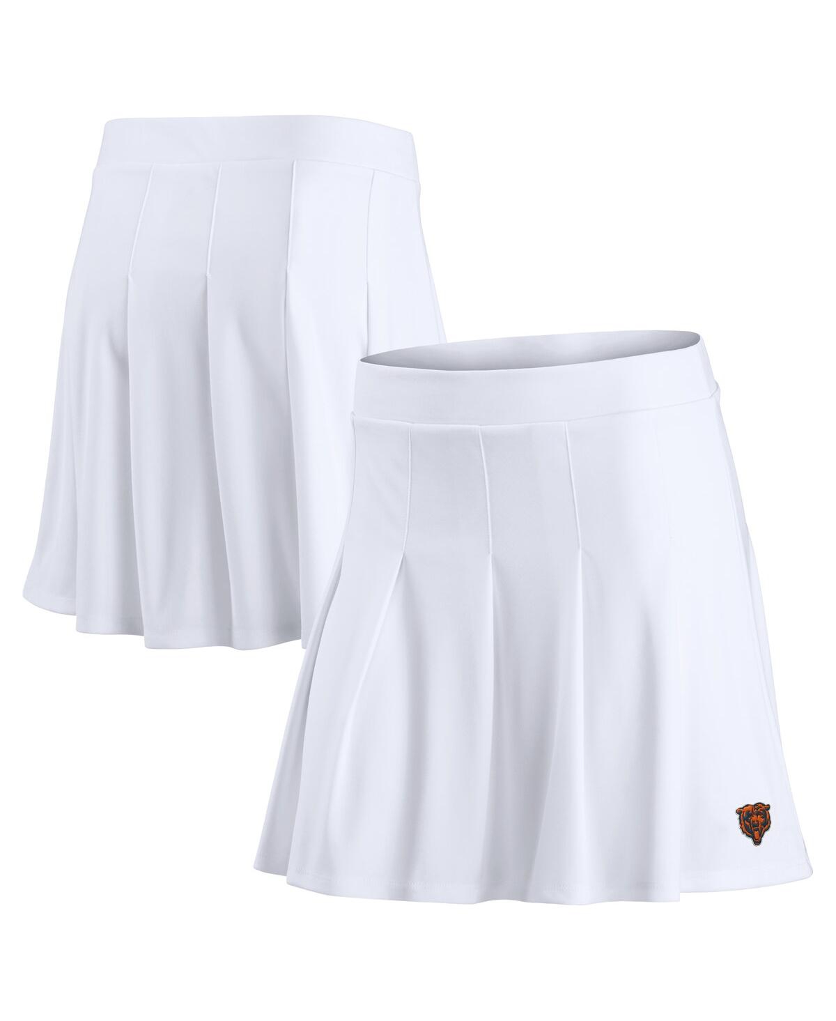 Women's White Chicago Bears Primary Logo Tennis Skort - White