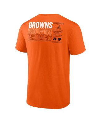 Men's Orange Cleveland Browns Repeat Stats T-Shirt