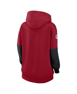 Women's Cardinal Arizona Cardinals 2024 Sideline Essential Fleece Pullover Hoodie